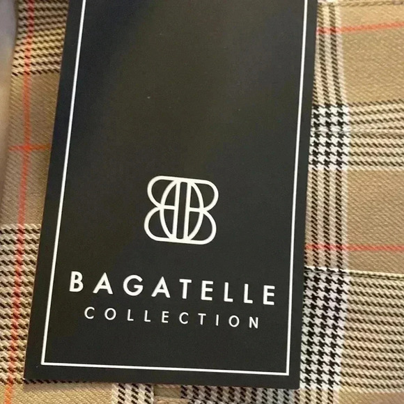 BAGATELLE Collection Houndstooth Plaid Pleated Lined Mini Skirt Size Med… - Picture 6 of 11